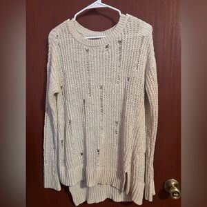 Calvin Klein Jeans Beige Knit Sweater